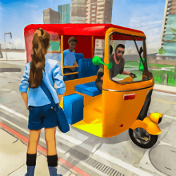 蹦蹦人力车驾驶游戏(highway tuktuk rickshaw)