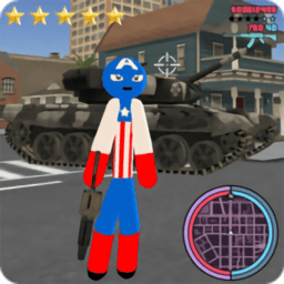 火柴人队长绳索英雄游戏