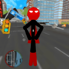 蜘蛛火柴人城市战斗3d游戏(spider stickman)