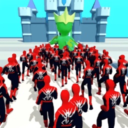 超级英雄人群推动者手机版(spider crowd pusher)